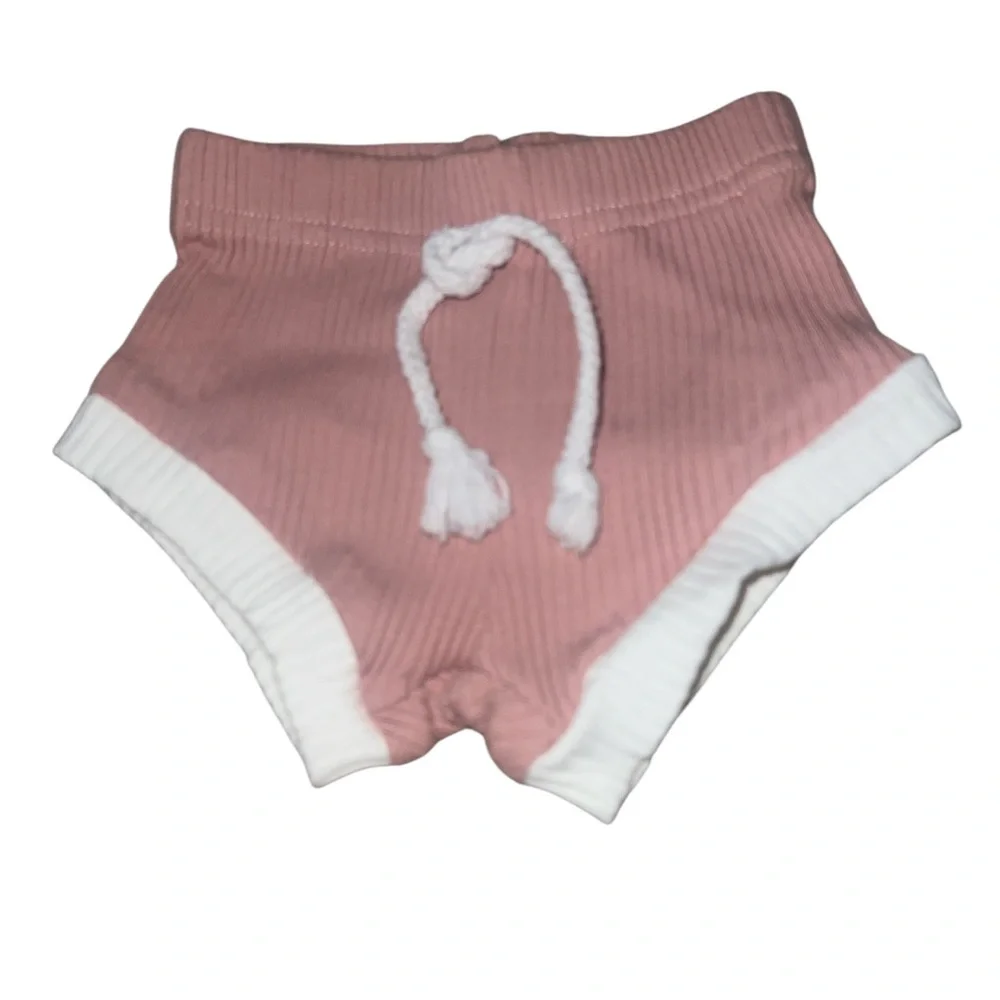 Charming Pink and White Diaper Cover